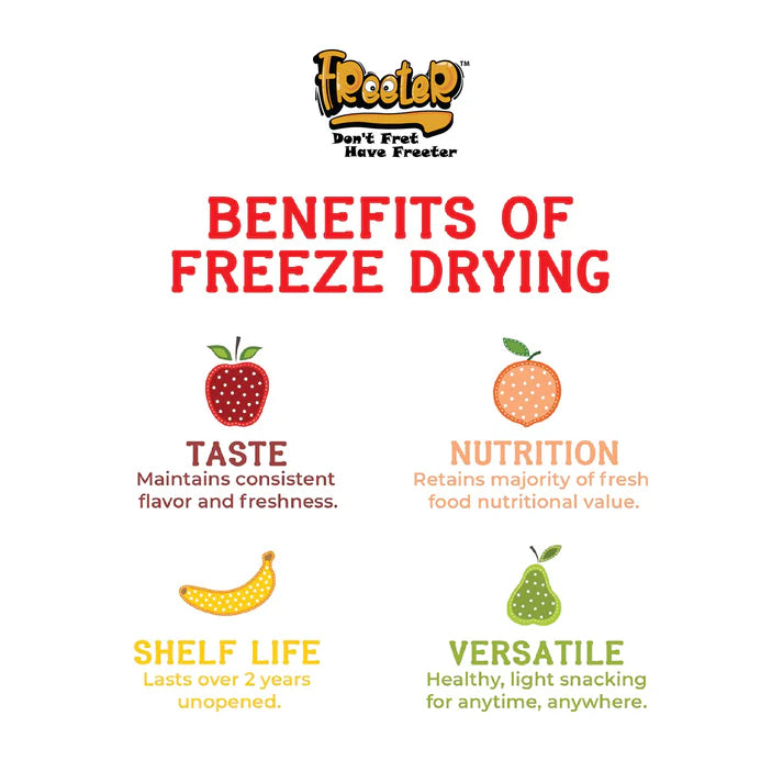 Freeter Forever Fruits 100% Natural Freeze No Added Sugar, No Preservatives Dried Fruits - Pink Gauva