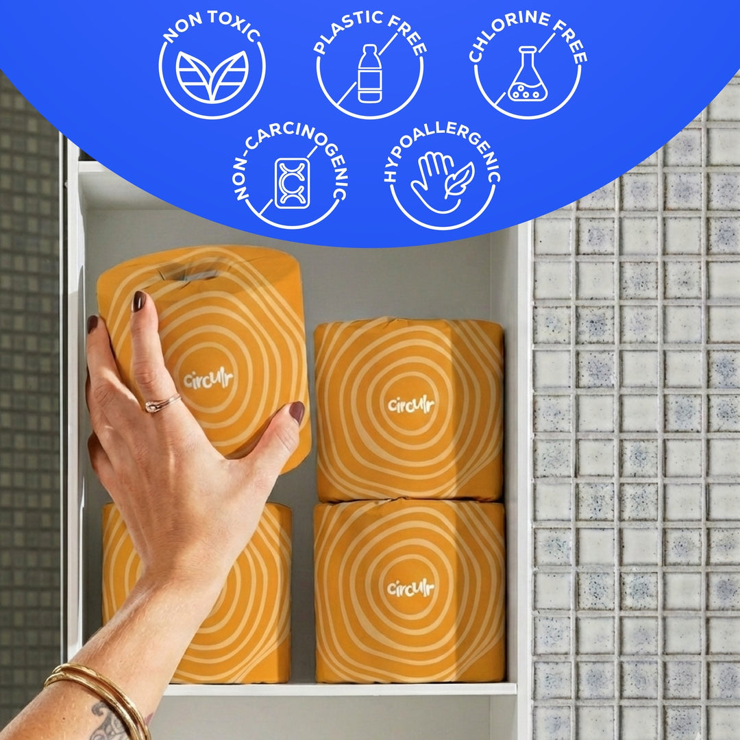 Bamboo Toilet Paper (3 Ply | 160 Pulls | Pack of 18)