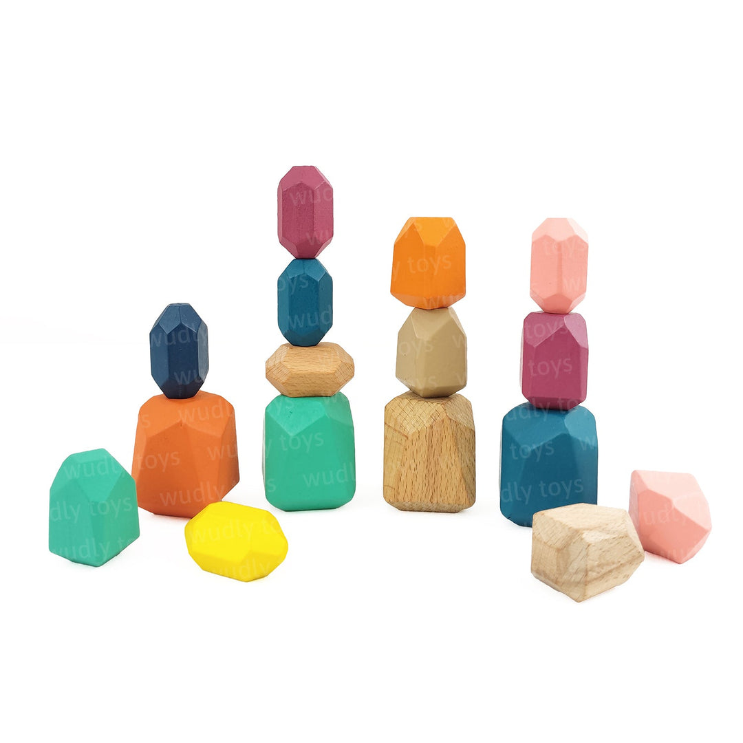 Wudly Wooden Balancing Stone For Kids