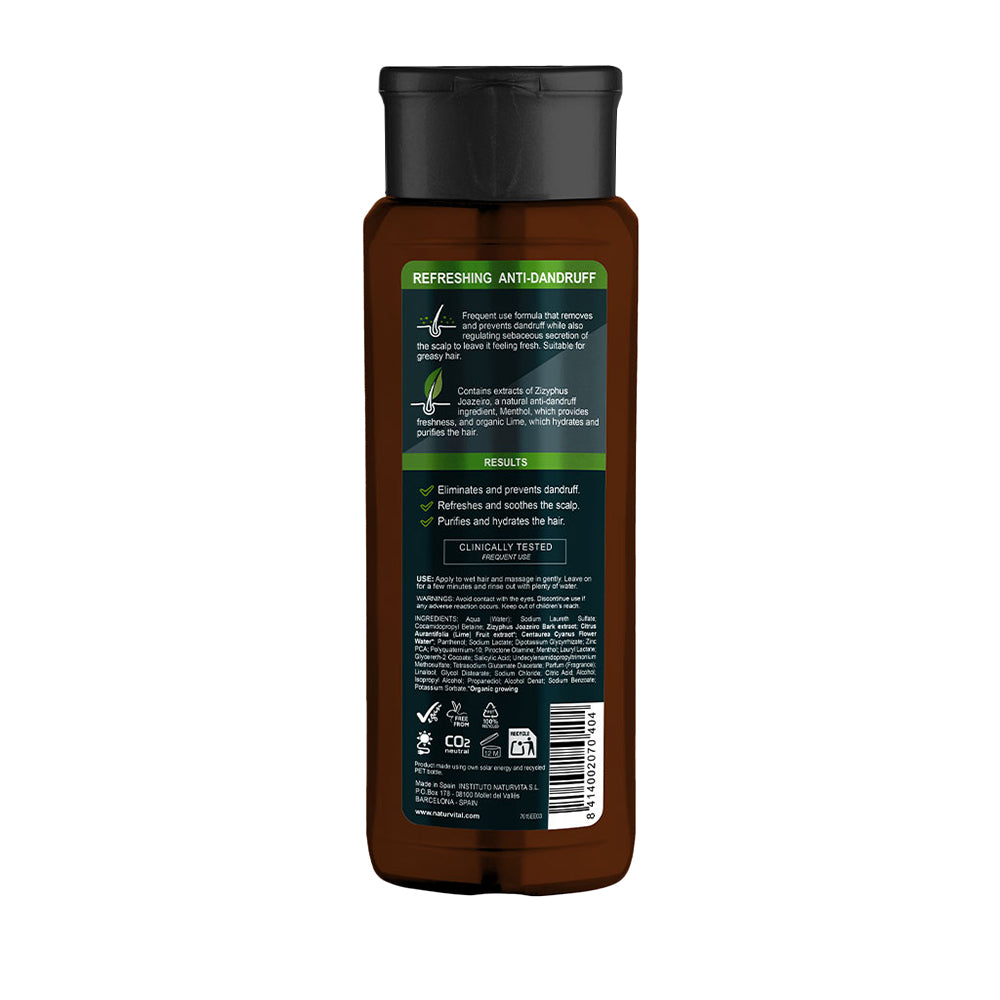 NaturVital Anti-Dandruff Refreshing Shampoo for Greasy Hair – 300ml