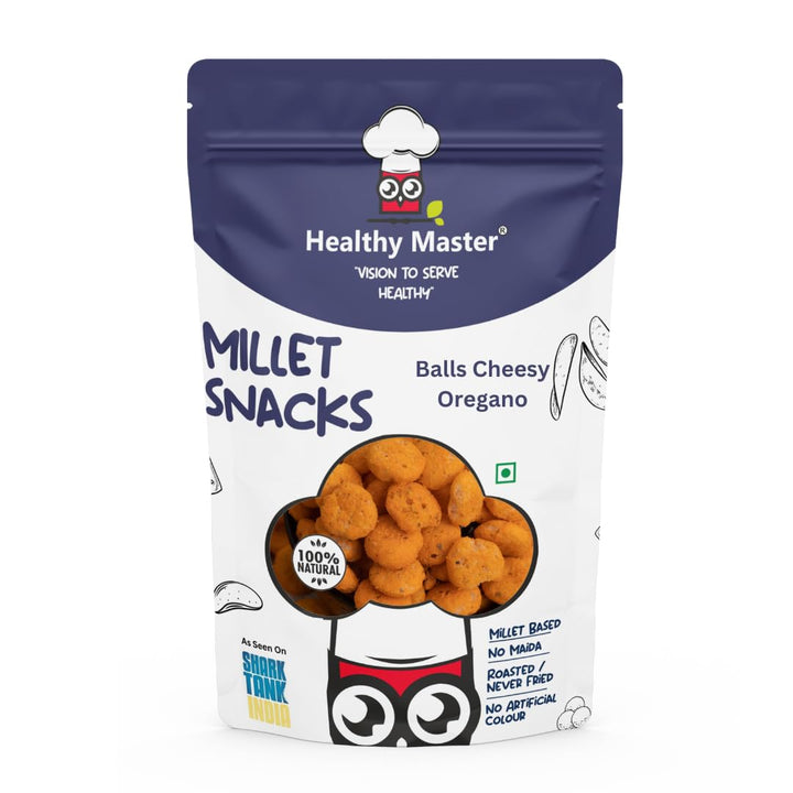Healthy Master Millet Balls Cheesy Oregano - 150 g | Cheese Balls