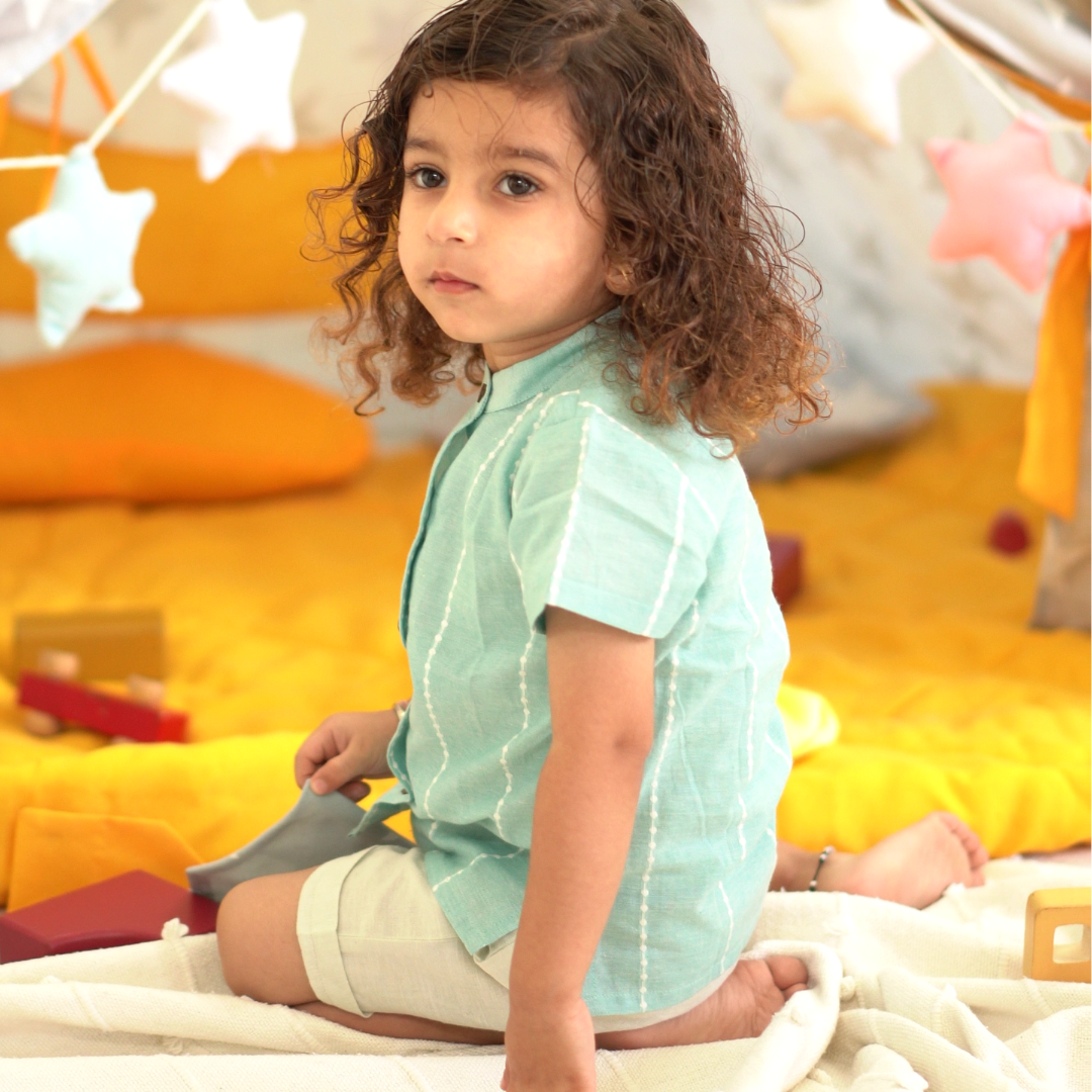 Cotton Shirt for boys and girls - Raindrop - Unisex Shirt