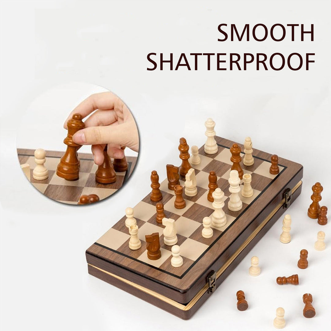 Wudly - Wooden Small Chess For Kids and Adults