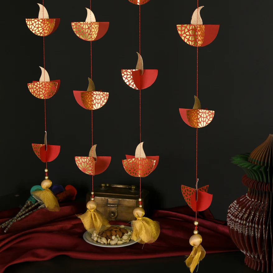 3D Diya Dangler - Set of 2