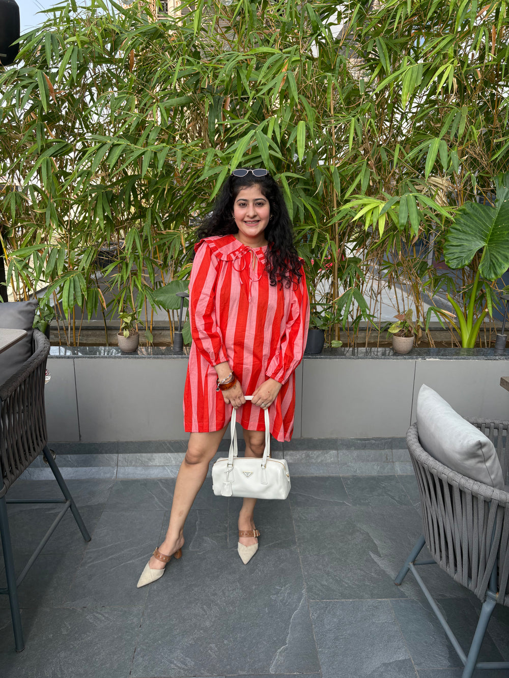 Orange Sorbet Stripes Dress