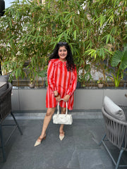 Orange Sorbet Stripes Dress