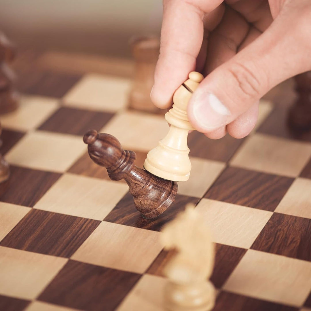 Wudly - Wooden Small Chess For Kids and Adults