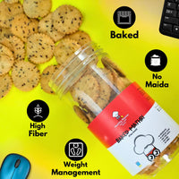 HEALTHY MASTER Baked Wheat Mathri (Flax seed) - 250g