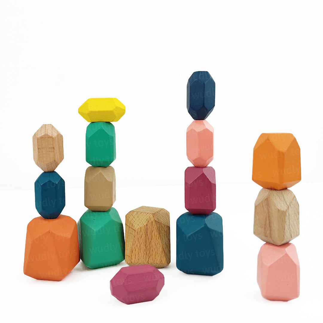 Wudly Wooden Balancing Stone For Kids