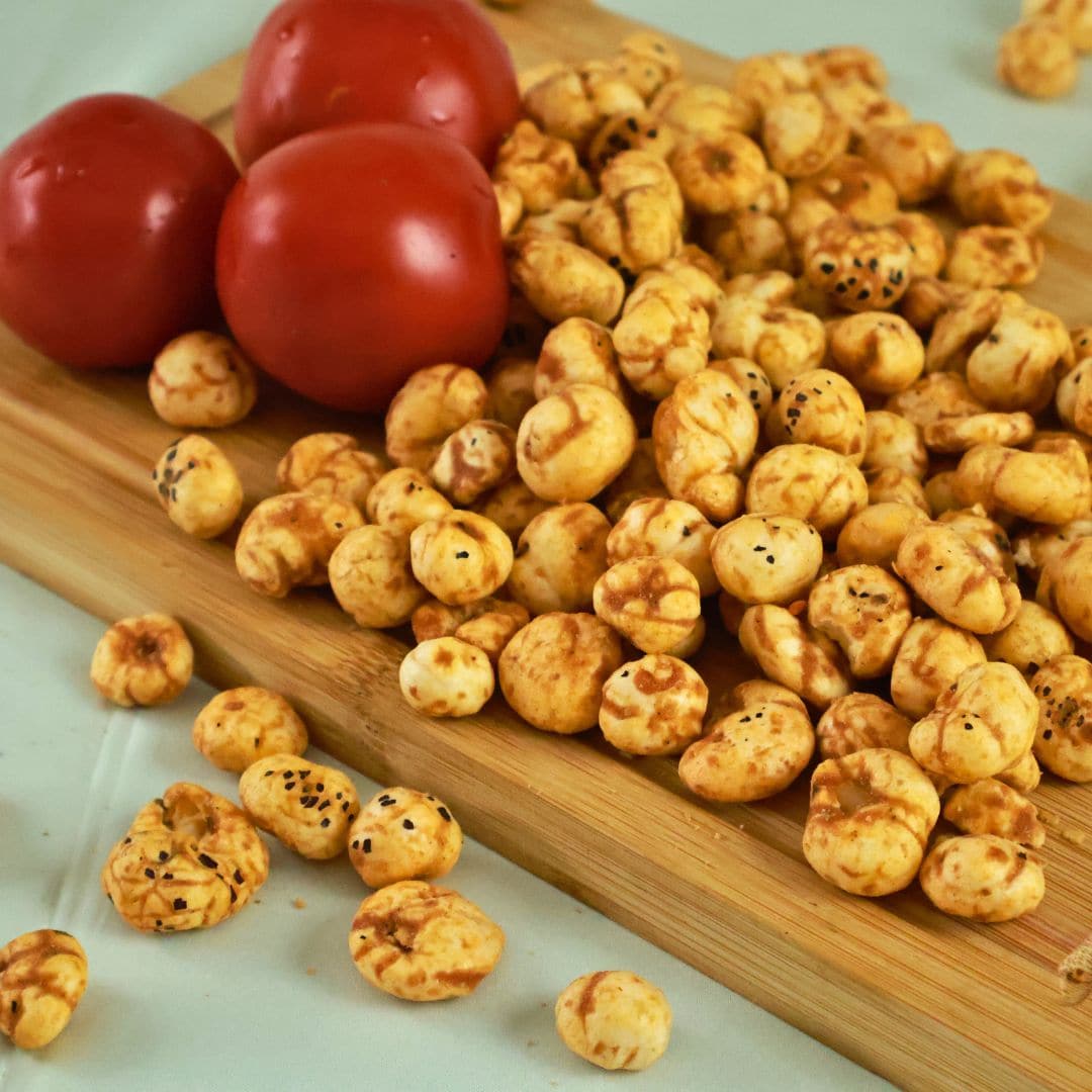 Healthy Master Crispy Fox Nuts (Makhana) - Tangy Tomato Flavour 120g