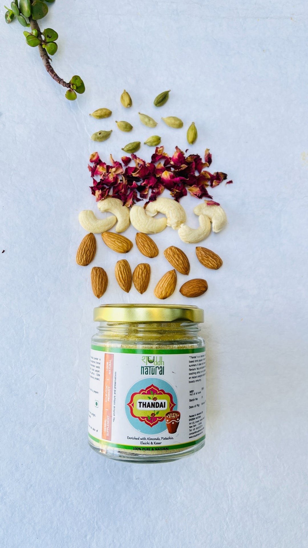 Shuddh Natural Holi Thandai & Gulal Gift Box with Incense