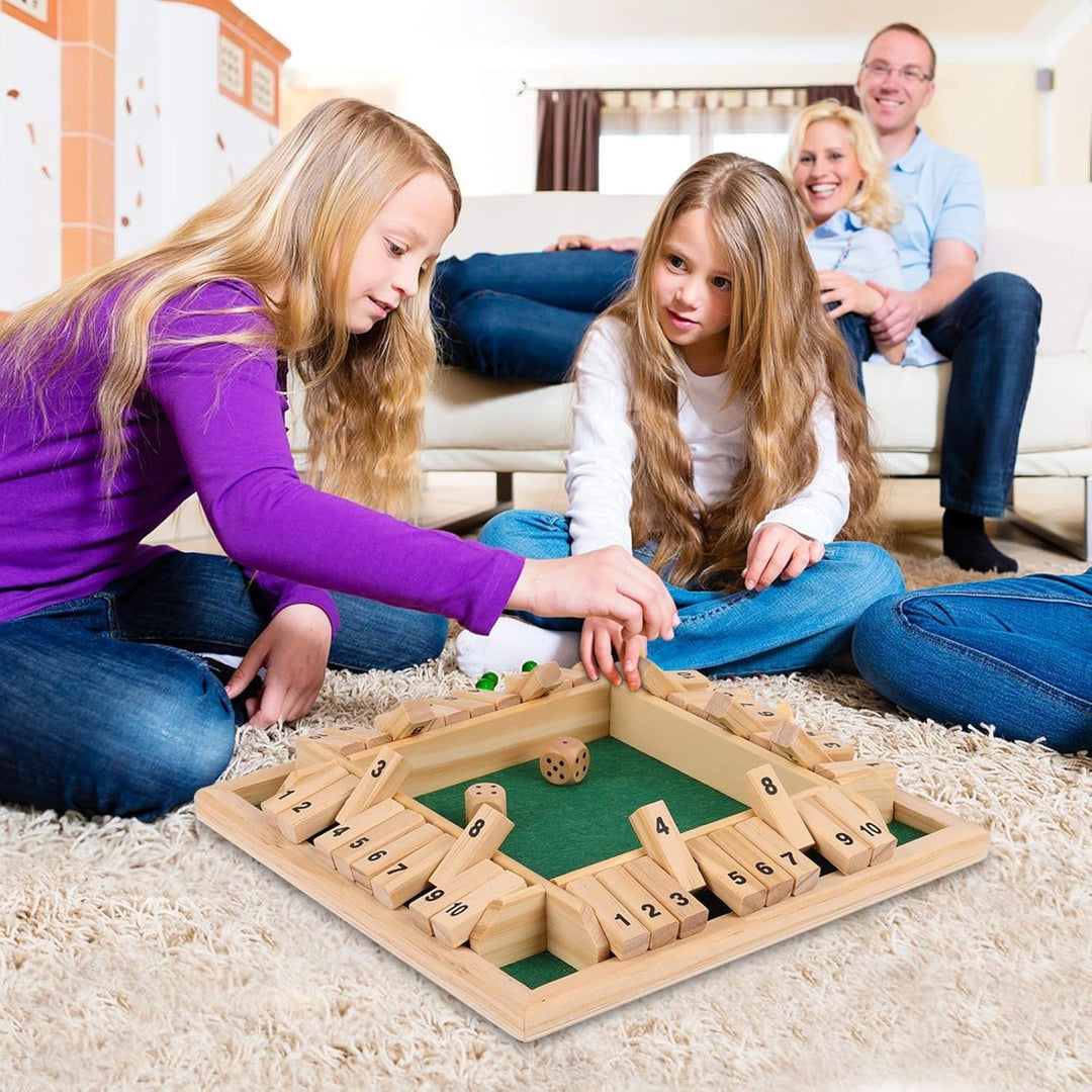 Wudly Wooden Classic Shut the Box Dice Game