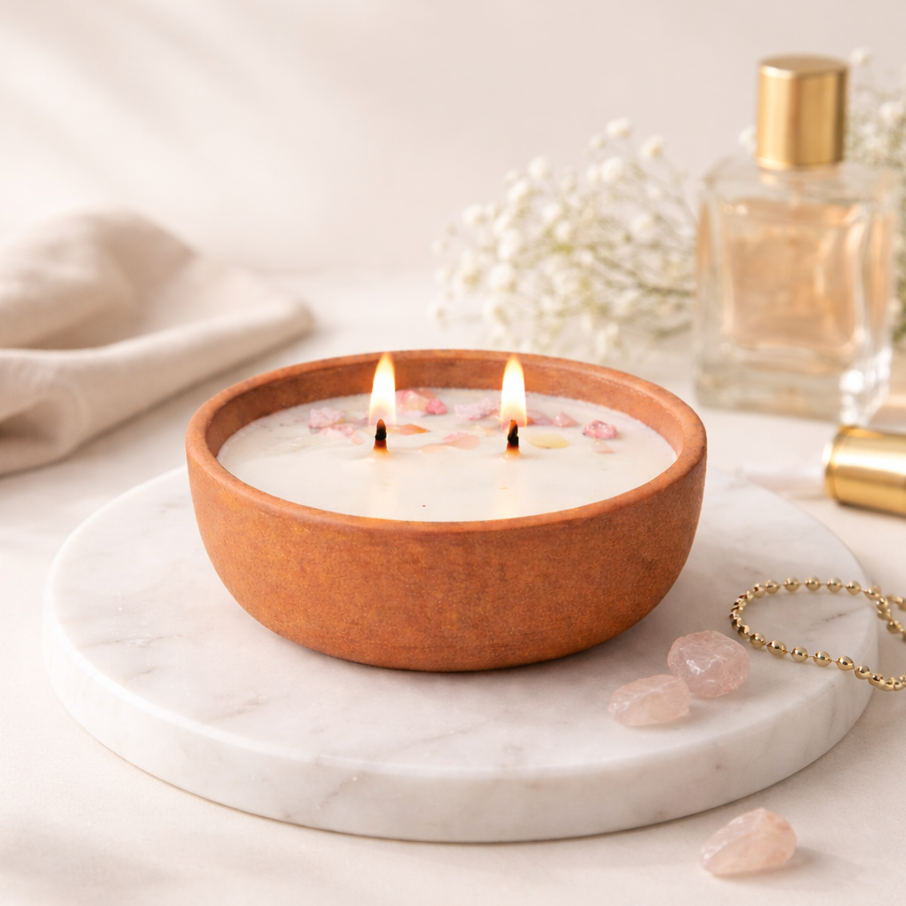 Vrindavani - Citronella & Basil Mosquito Repellent Candle