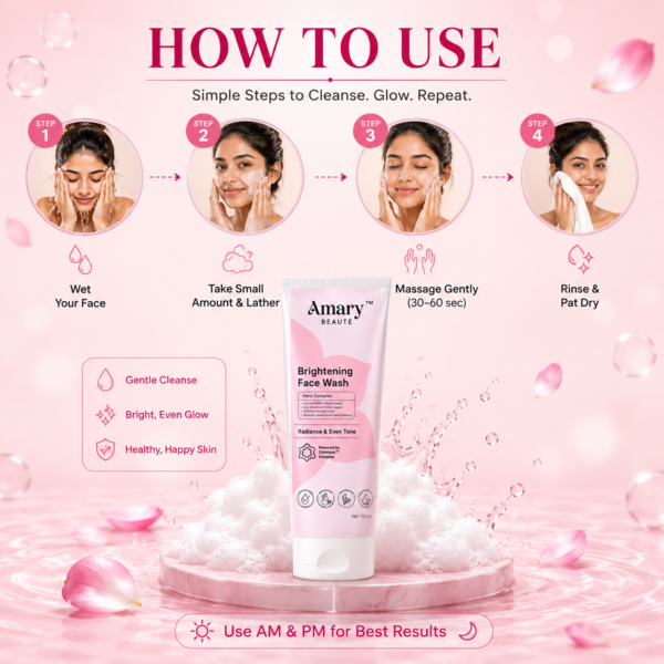 Amary Beaute Advanced Radiance Cleanser | Skin Brightening Face Wash