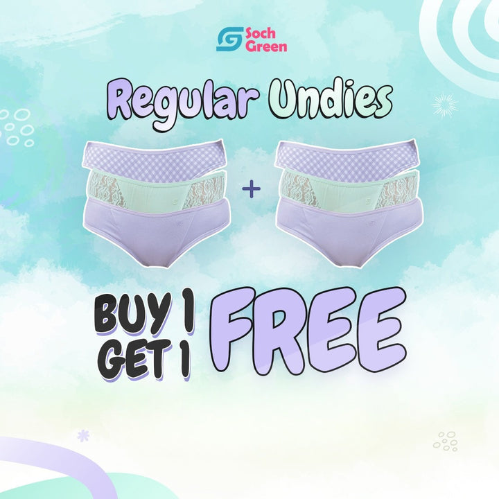 Organic everyday undies (bikini) (3pc)