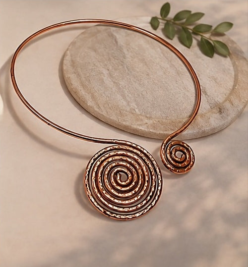 Egyptian designs Pure Copper Necklace for Women | Handmade Ayurvedic Copper Jewelry | Nature Heal