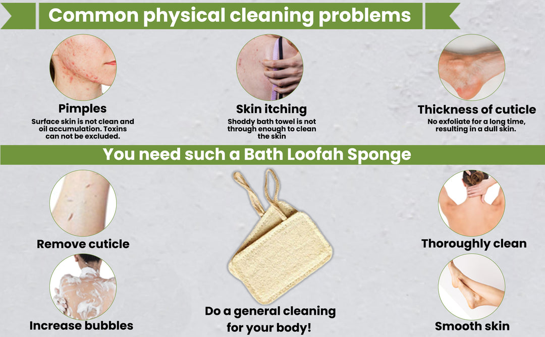 Natsbyte Eco Friendly Loofah for Bath (Pack of 2)