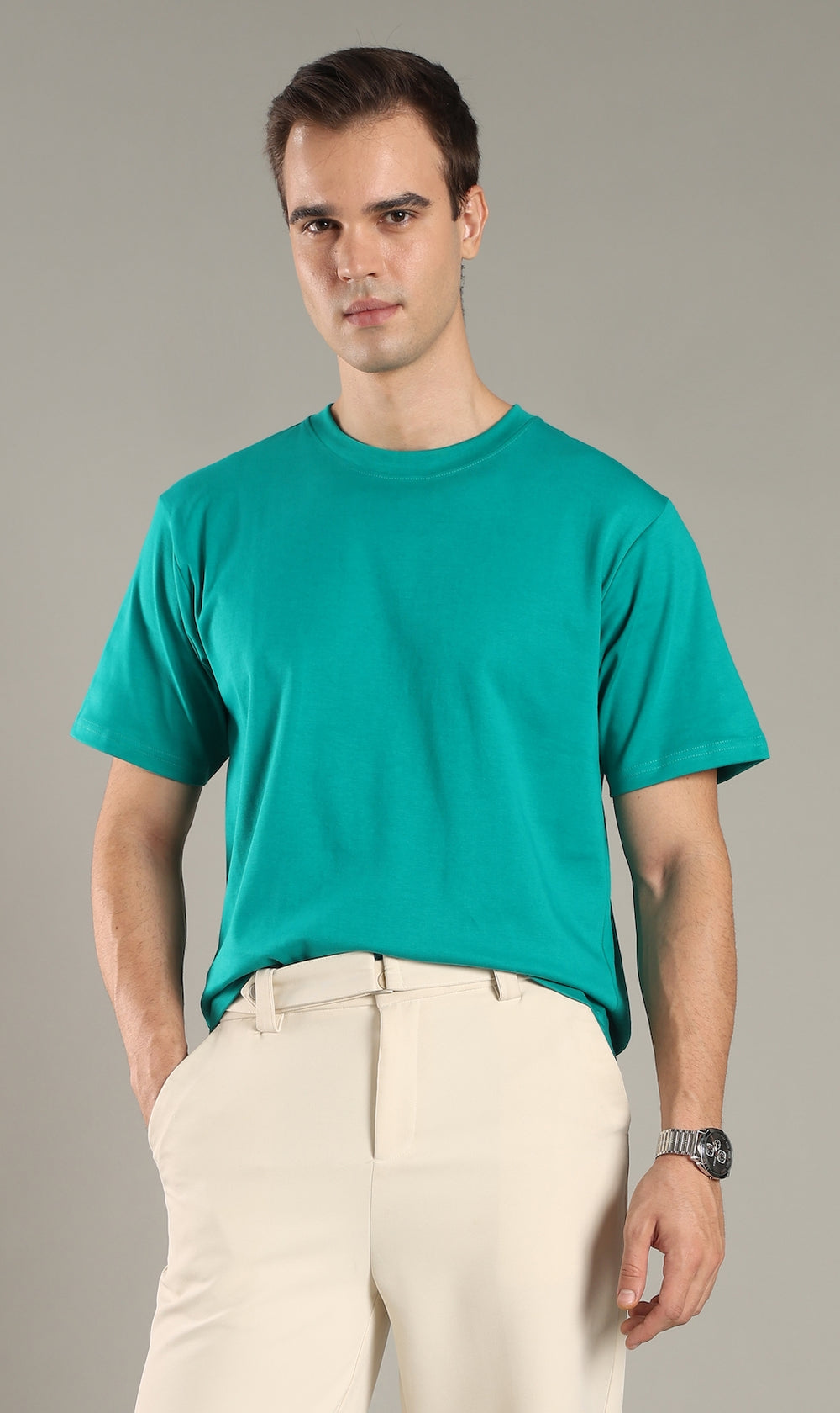 Lagoon Teal Organic Cotton Tee