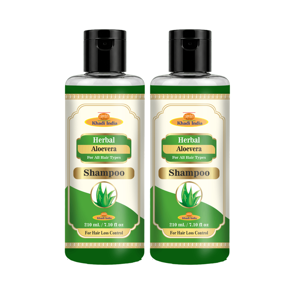 Khadi Care Aloe Vera Shampoo | Herbal Ayurvedic | 2 x 210 ml