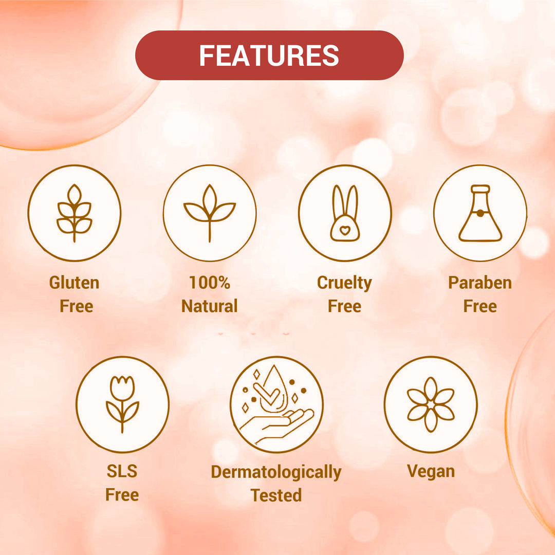 Nutrainix Organics Neck Back Glow Scrub Brightening Exfoliator for Silky, Radiant Skin - 50 gm