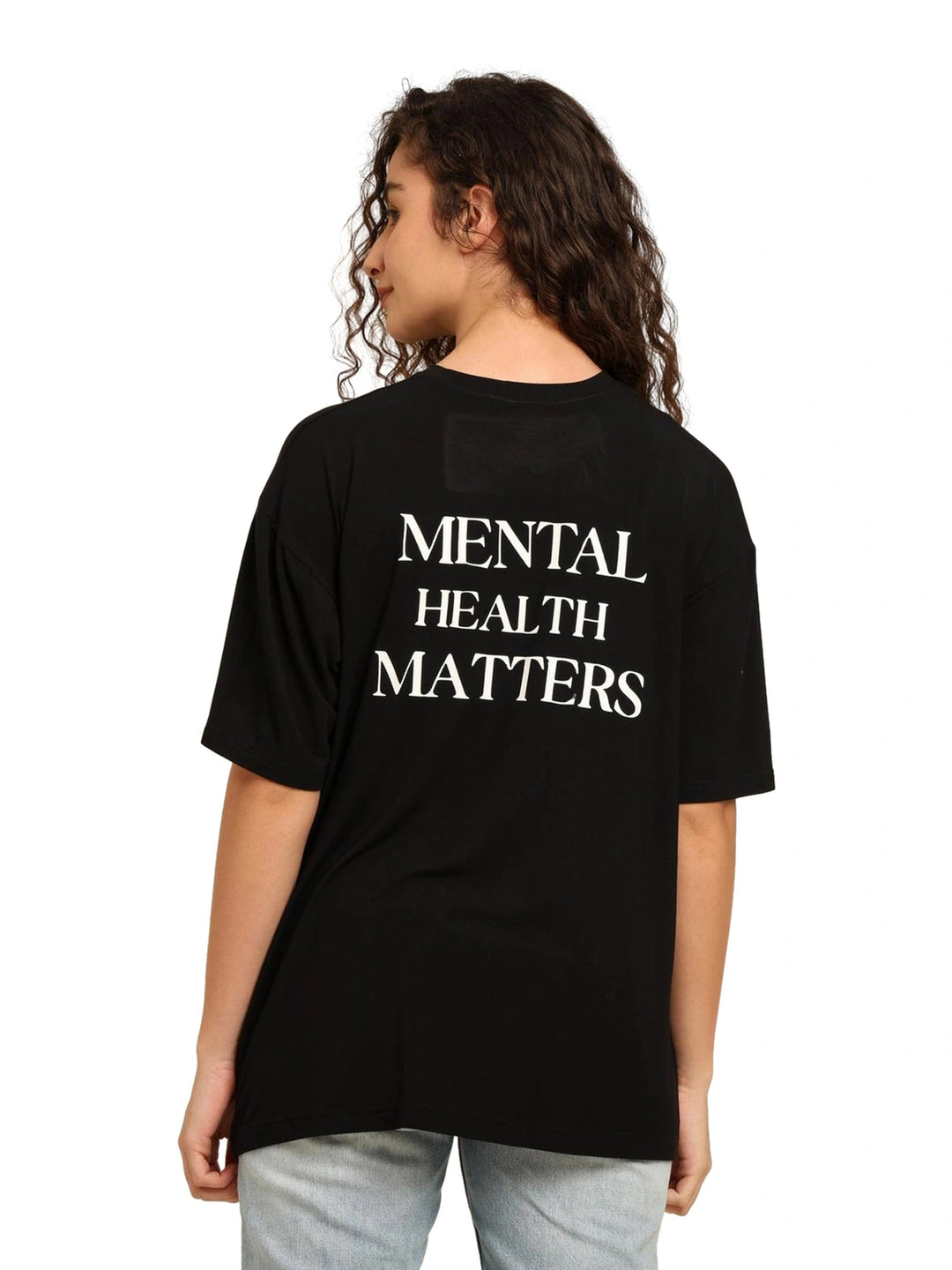 Women Black Oversized Bamboo T-Shirt – Soft, Breathable & Sustainable