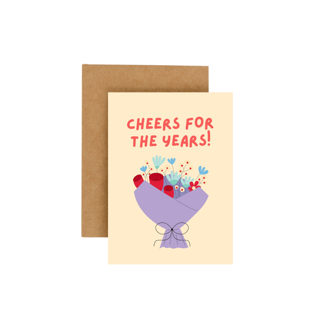 Cheers for the Years Plantable Greeting Card