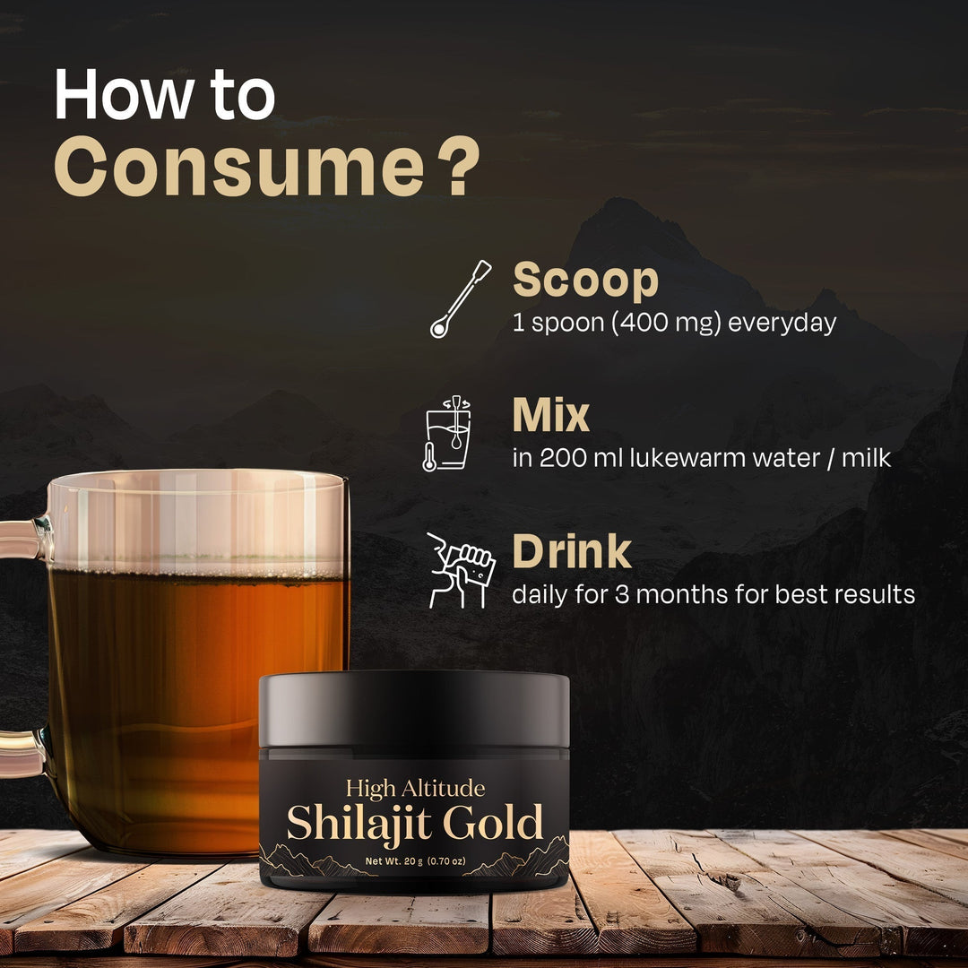 Auric Lab Certified High Altitude Shilajit/Shilajeet Gold Resin 20g | 75% Fulvic Acid + Humic Acid |80+ Trace Minerals, Real Brass spoon and Shilajit rock with every order