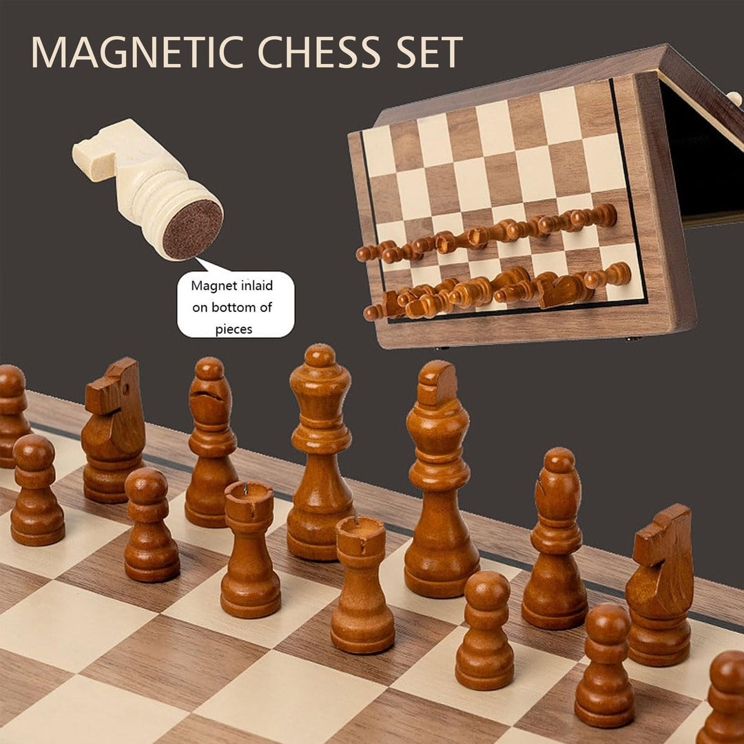 Wudly - Wooden Small Chess For Kids and Adults