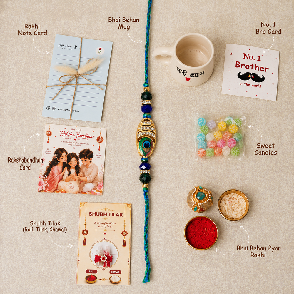 Artecasa Bhai Behan Nazar Raksha Hamper