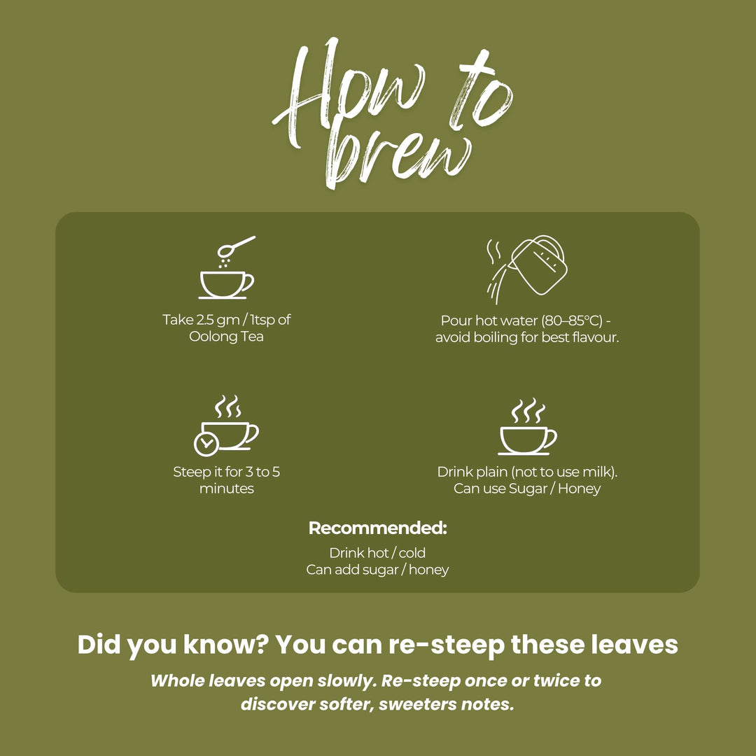 Lluvia Tea Oolong Tea - Boosts Energy | Weight Loss | Improves Skin Health (50gm)