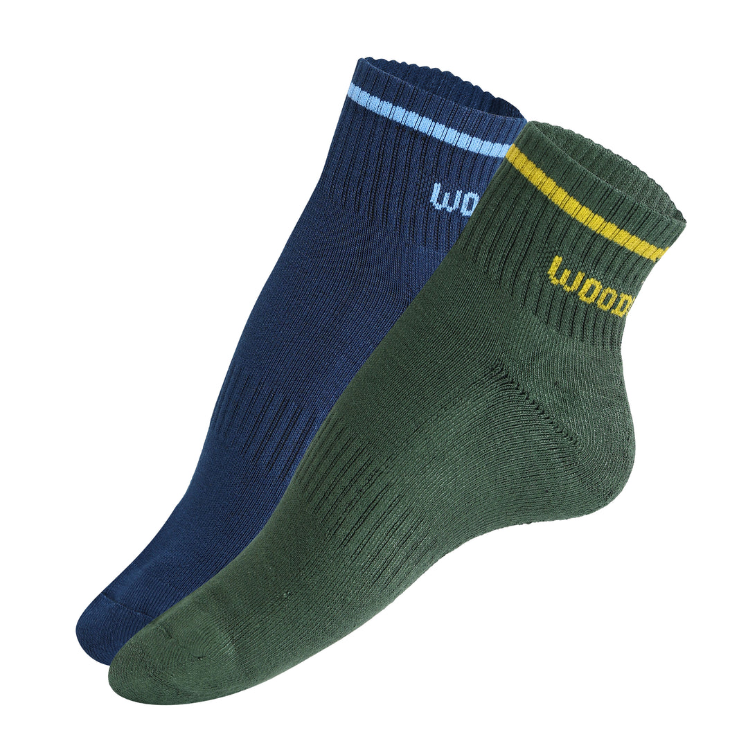 Woodwose Organic Clothing Bamboo Ankle Socks Pack of 2 (Unisex)