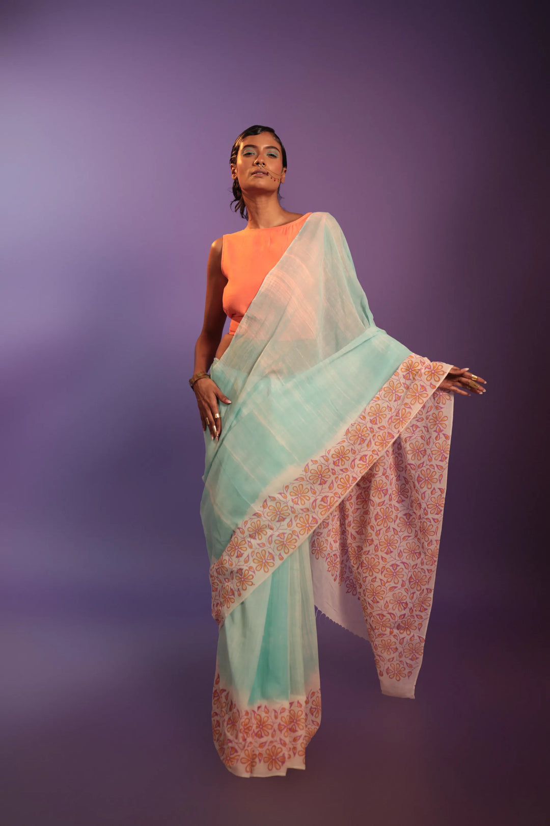 Castle in the Sky Handloom Organic Cotton Saree