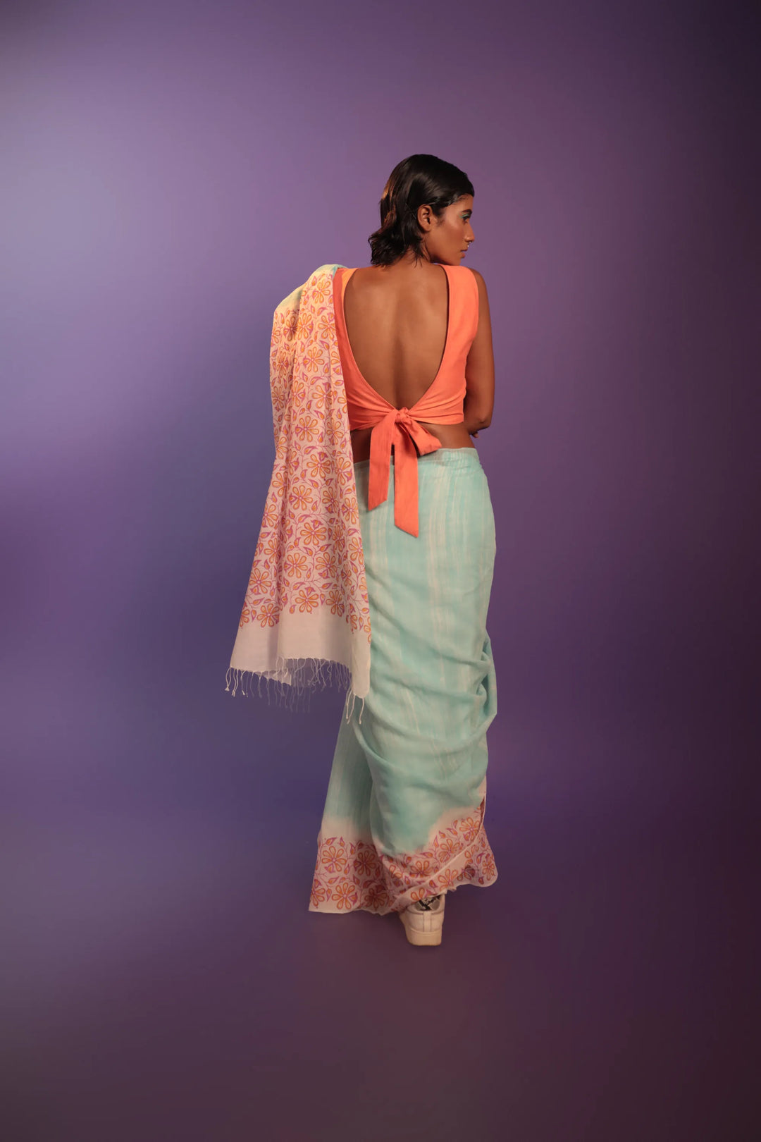 Castle in the Sky Handloom Organic Cotton Saree