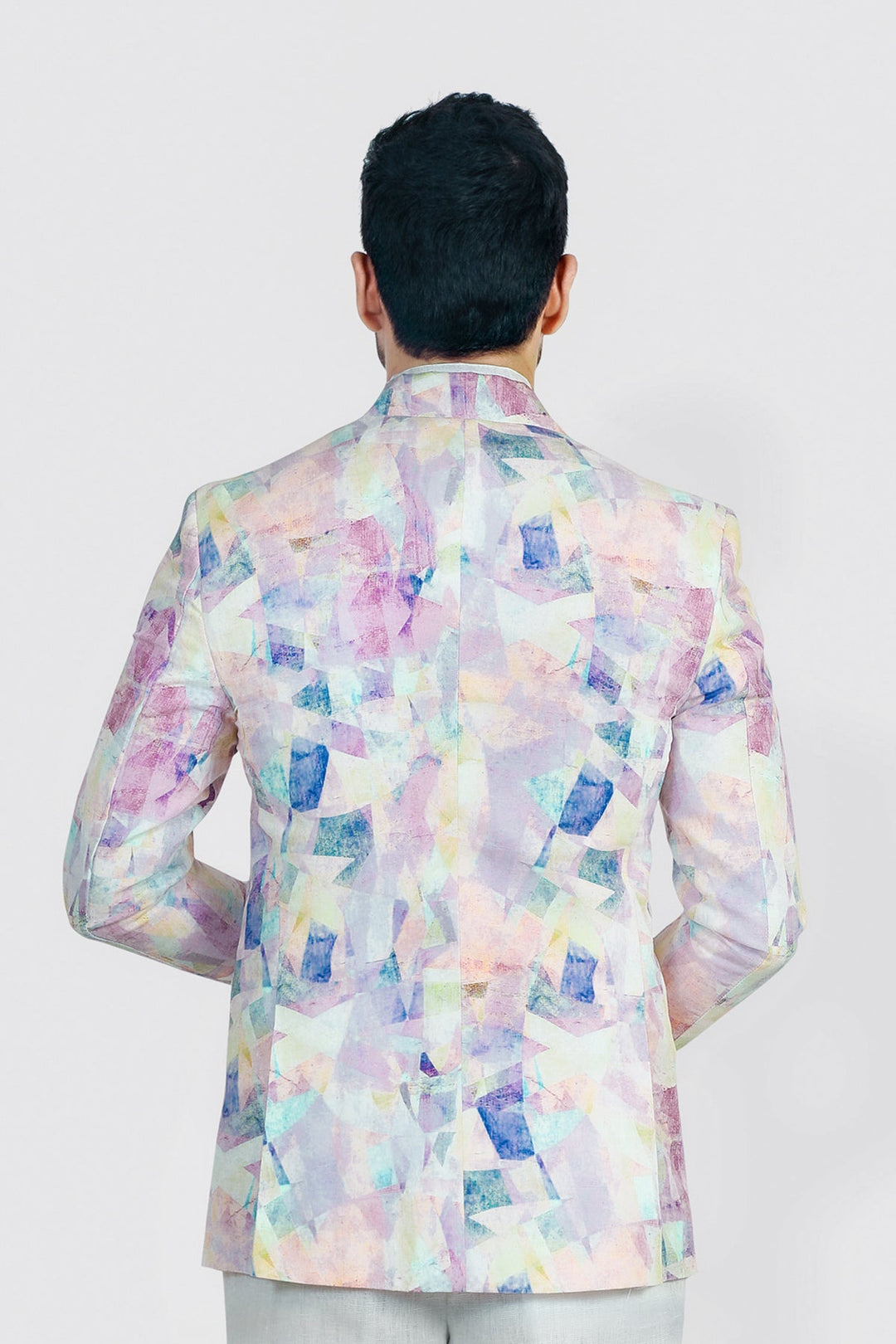 Adam Leaves Theo- Hamp printed blazer