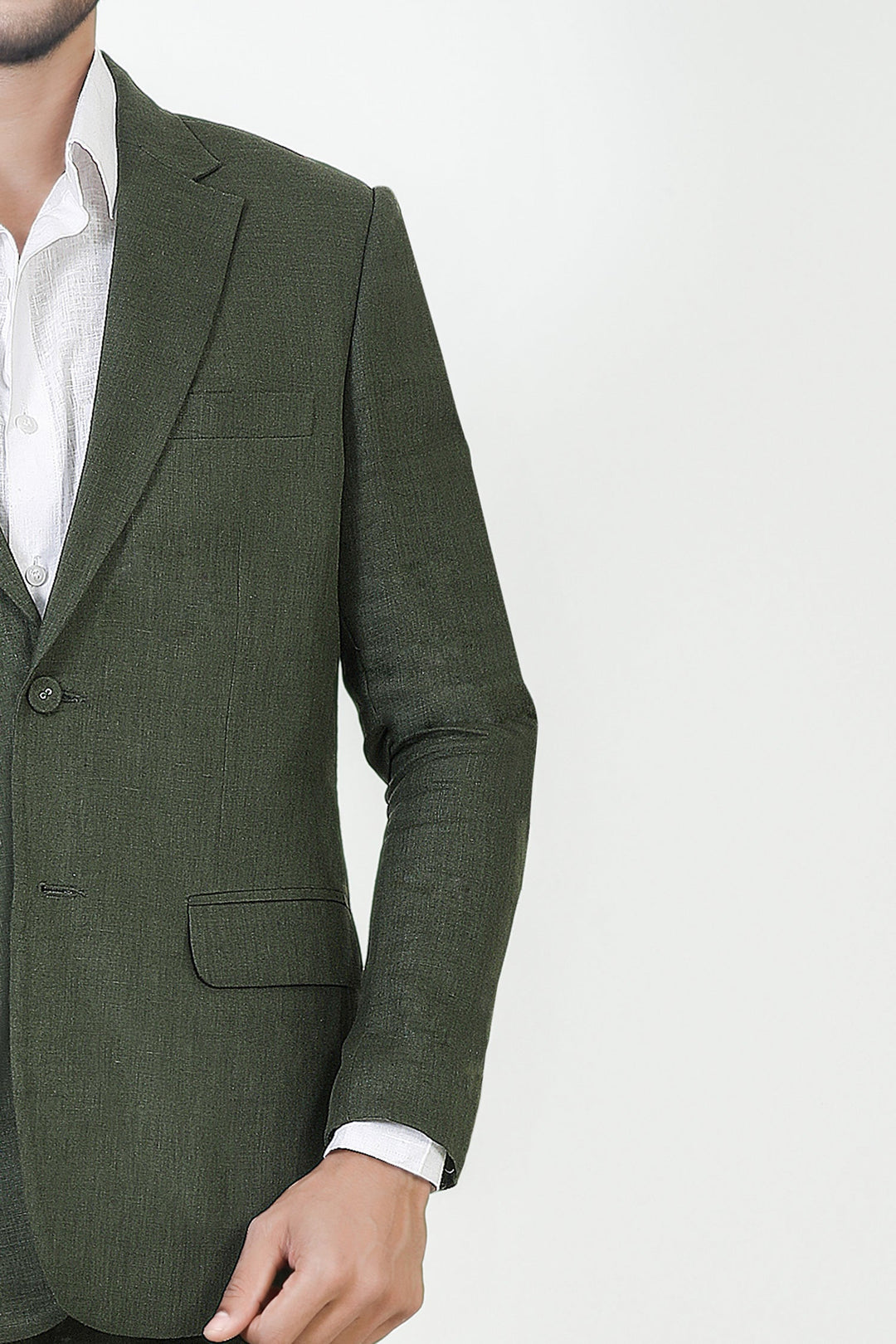 Adam Leaves Kale - Men’s Linen blazer