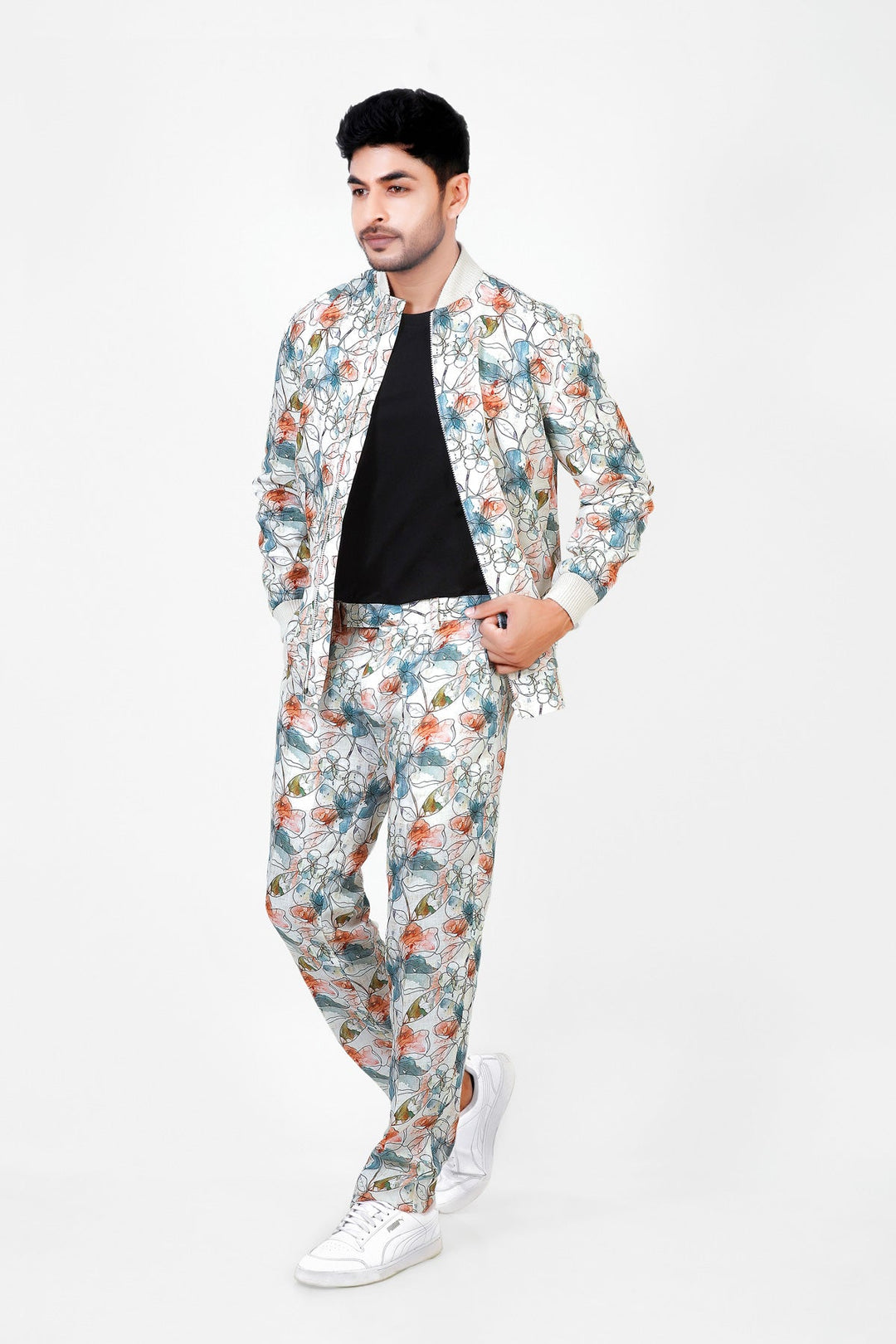 Adam Leaves Oro - Men’s hemp bomber Jacket