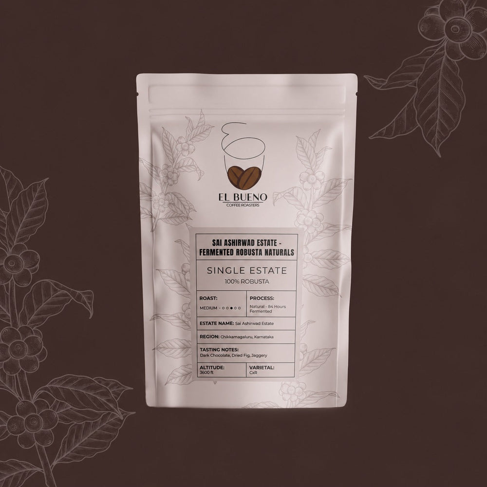El Bueno Sai Ashirwad Estate - Fermented Robusta Naturals Coffee Beans