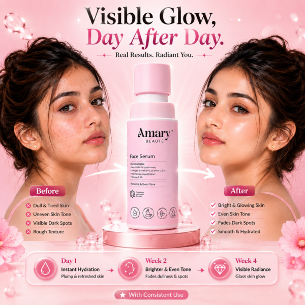Amary Beaute Advanced Skin Repair Serum | Rose PDRN + Multi Vitamin Repair Serum