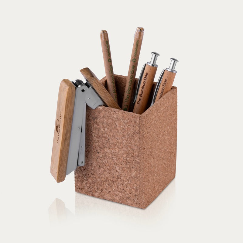 The Bamboo Bae Square Cork Stand | Natural Cork Coaster | Heat Resistant | Table Protector | Home Decor