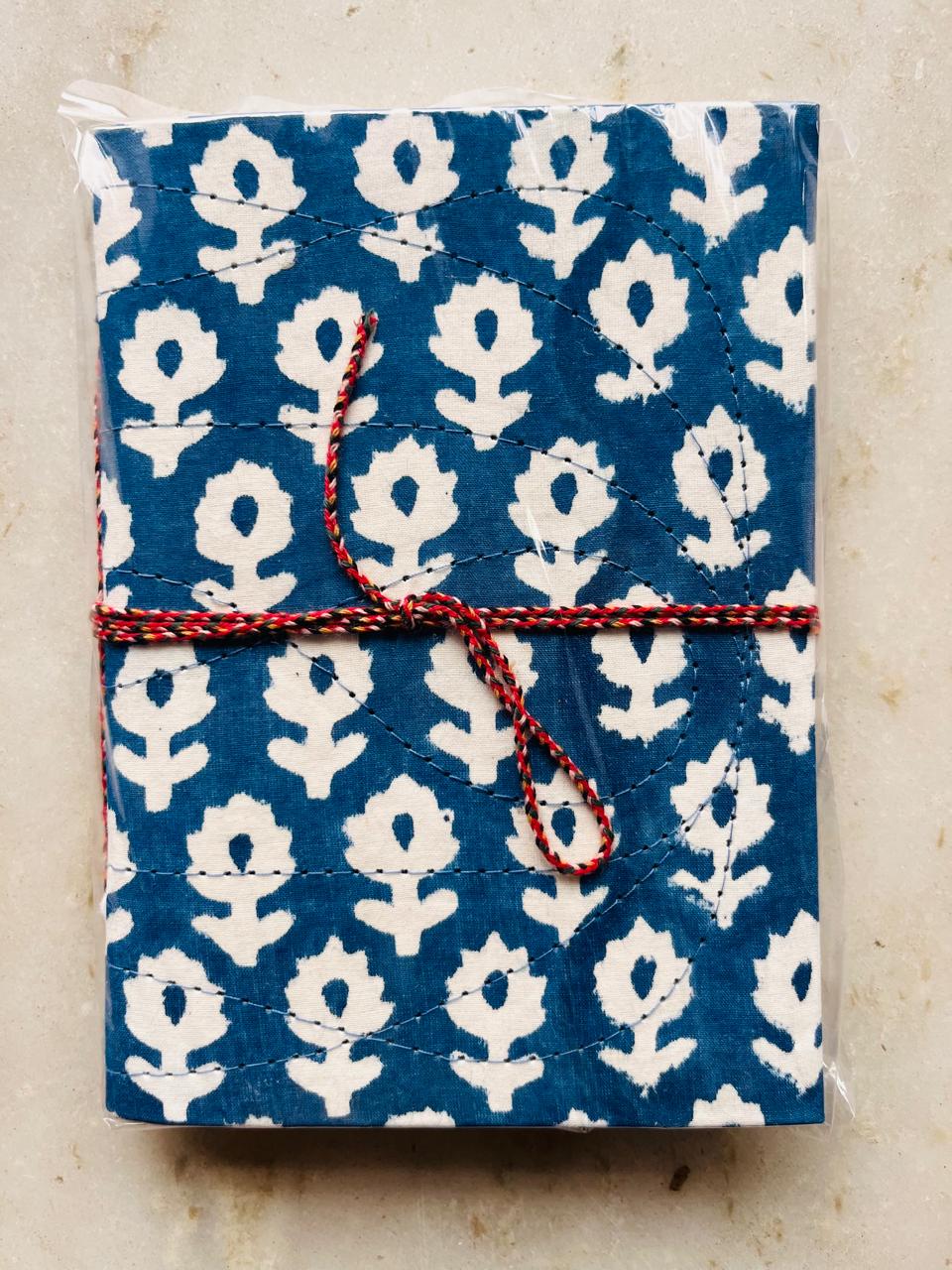 Handcrafted Fabric Diary | 18 × 13 cm | Peekaboo | Softbound with Strings