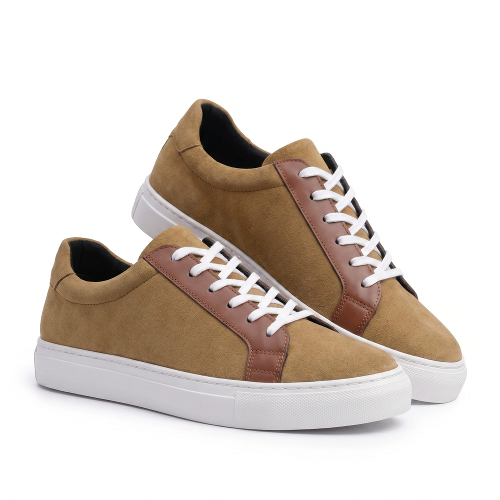 UNO Sand Brown Casual Lace-Up Sneakers