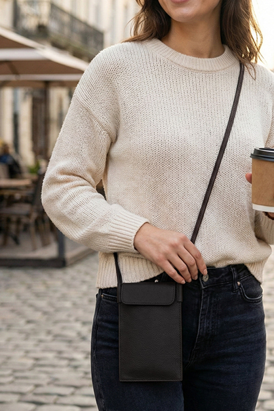 Walky Vegan Leather Mobile Sling Bag
