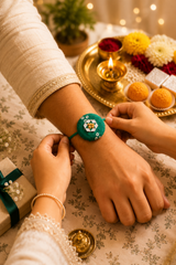 Emerald Harmony Rakhi | Fenugreek Seeds | Eco-Friendly Raksha Bandhan Rakhi