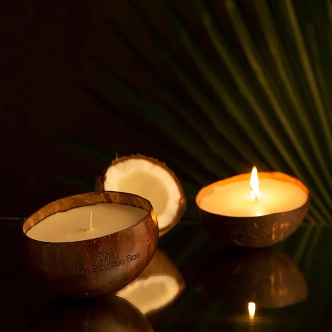 Soy Wax Candle - Handcrafted and Toxic Free - Coconut Candle