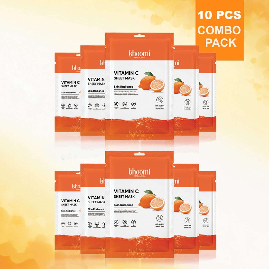Bhoomi Herbal India VITAMIN-C FACE SHEET MASK