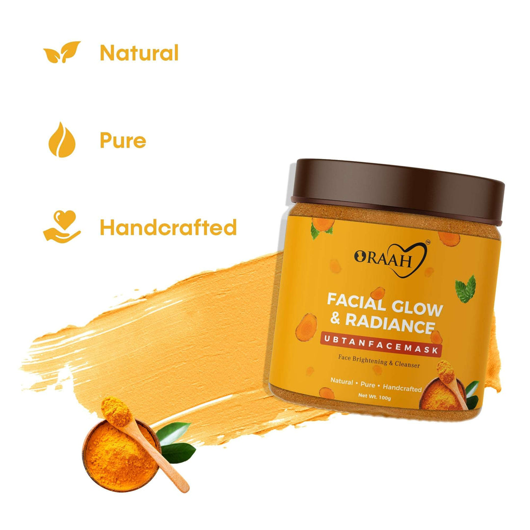 Oraah Facial Glow & Radiance Ubtan Face Mask - 100 Grams