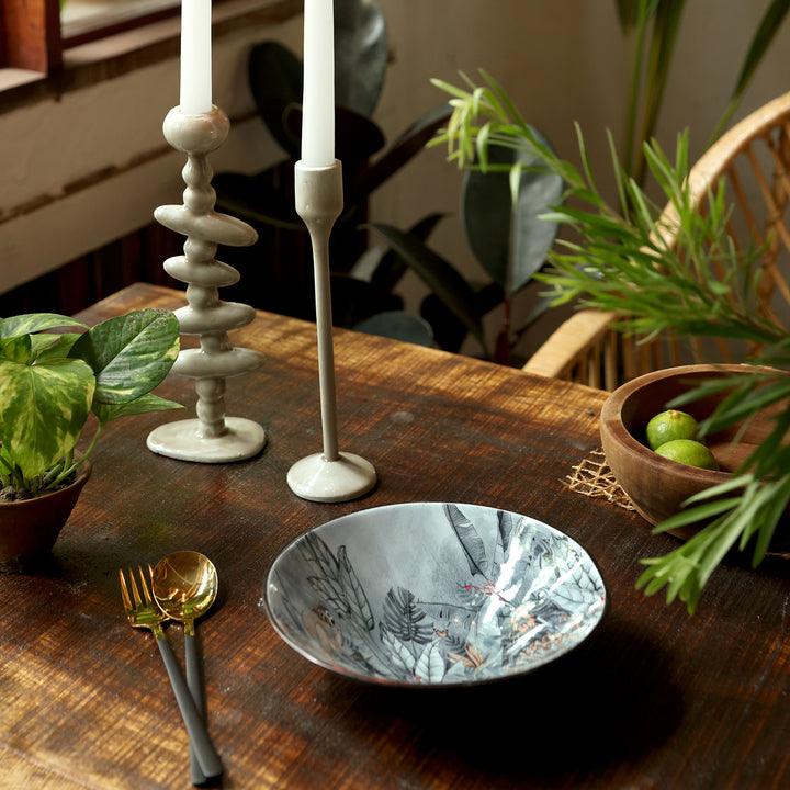 Goomti Nature's Canvas - Decal Enamel Bowl - M