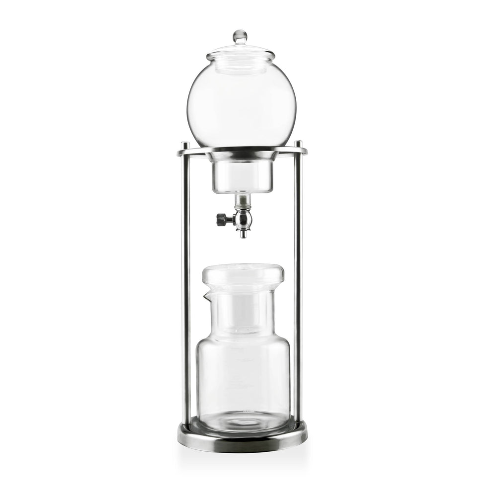 The Bean Co Roasters Cold Brew Coffee Tower – 500ml Capacity | Japan-Style Slow Drip Cold Brew Maker | Premium Glass & Wood Design
