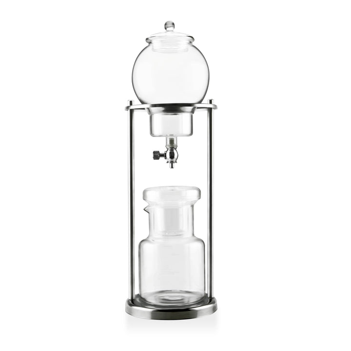 The Bean Co Roasters Cold Brew Coffee Tower – 500ml Capacity | Japan-Style Slow Drip Cold Brew Maker | Premium Glass & Wood Design
