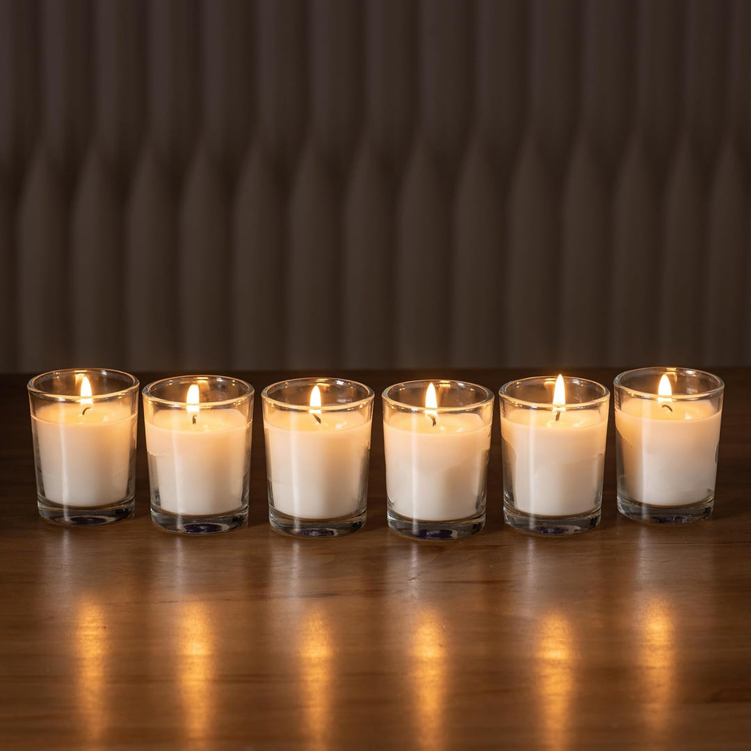 KHEONI Scented Aromatic Candle - Spicy Fragrance - Pack of 6